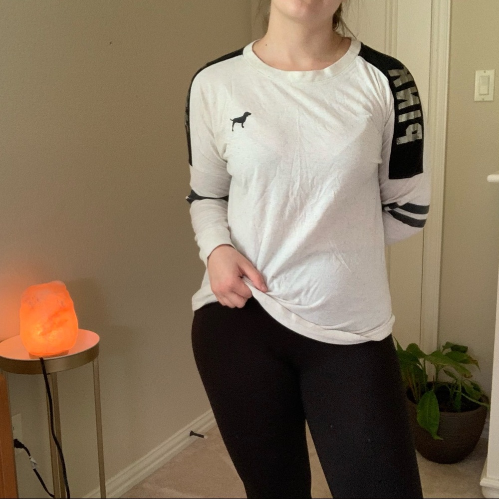 Cream long sleeve top